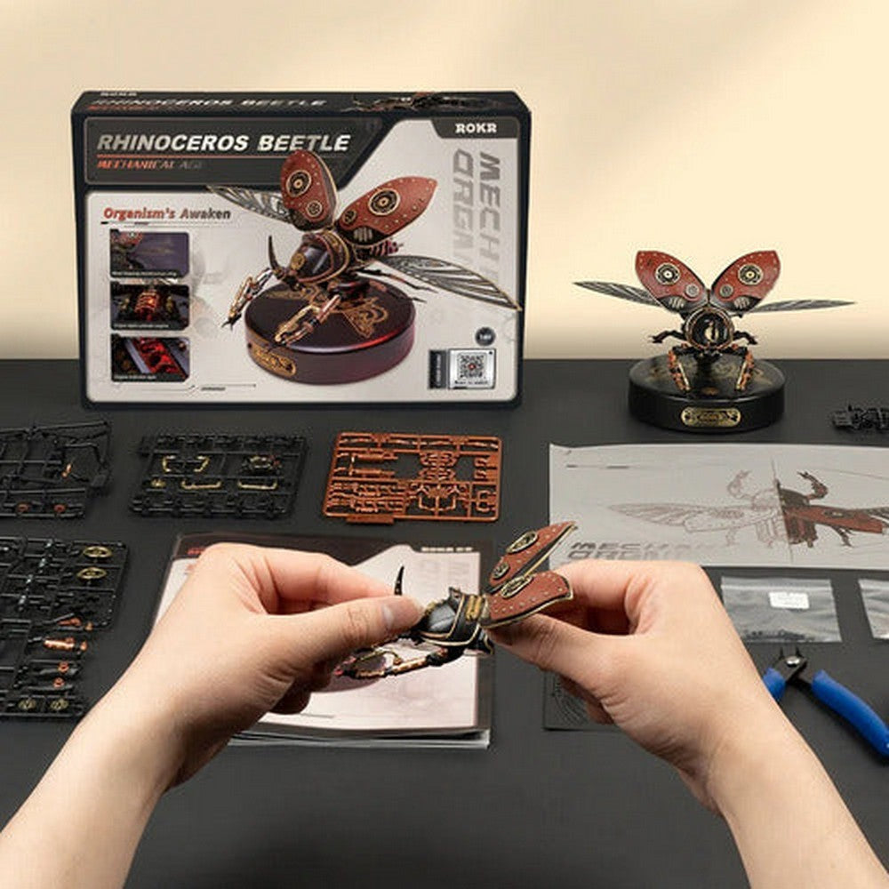Robotime Puzzle 3d Escarabajo Rinoceronte Mi01 Rokr