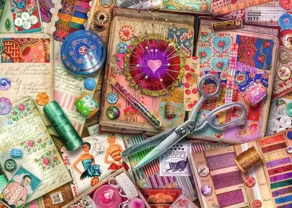 Ravensburger Puzzle 1000 Pzs Vintage Dressmaking 12000162