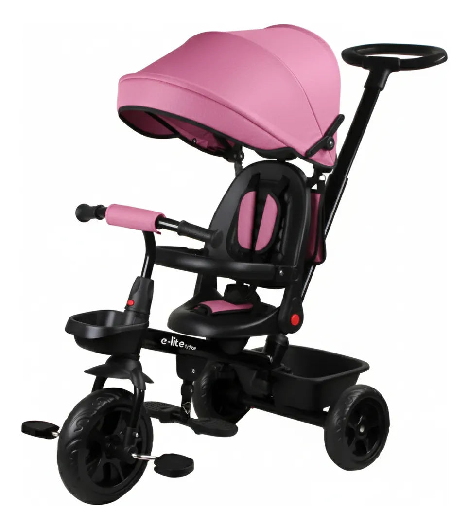 Triciclo E-lite Trike Con Capota Jy-t07b Rosa Rosa