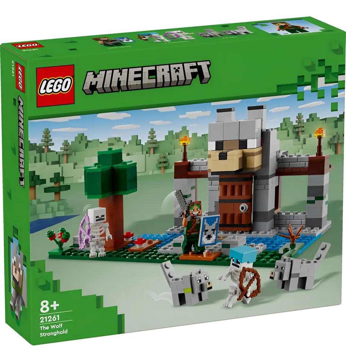 Lego Minecraft La Fortaleza Del Lobo 21261