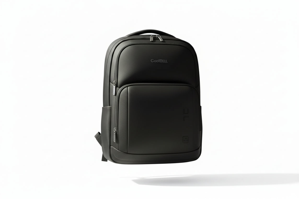 Mochila Impermeable Porta Notebook Negra 17 Kl1198 Shine Negro Liso