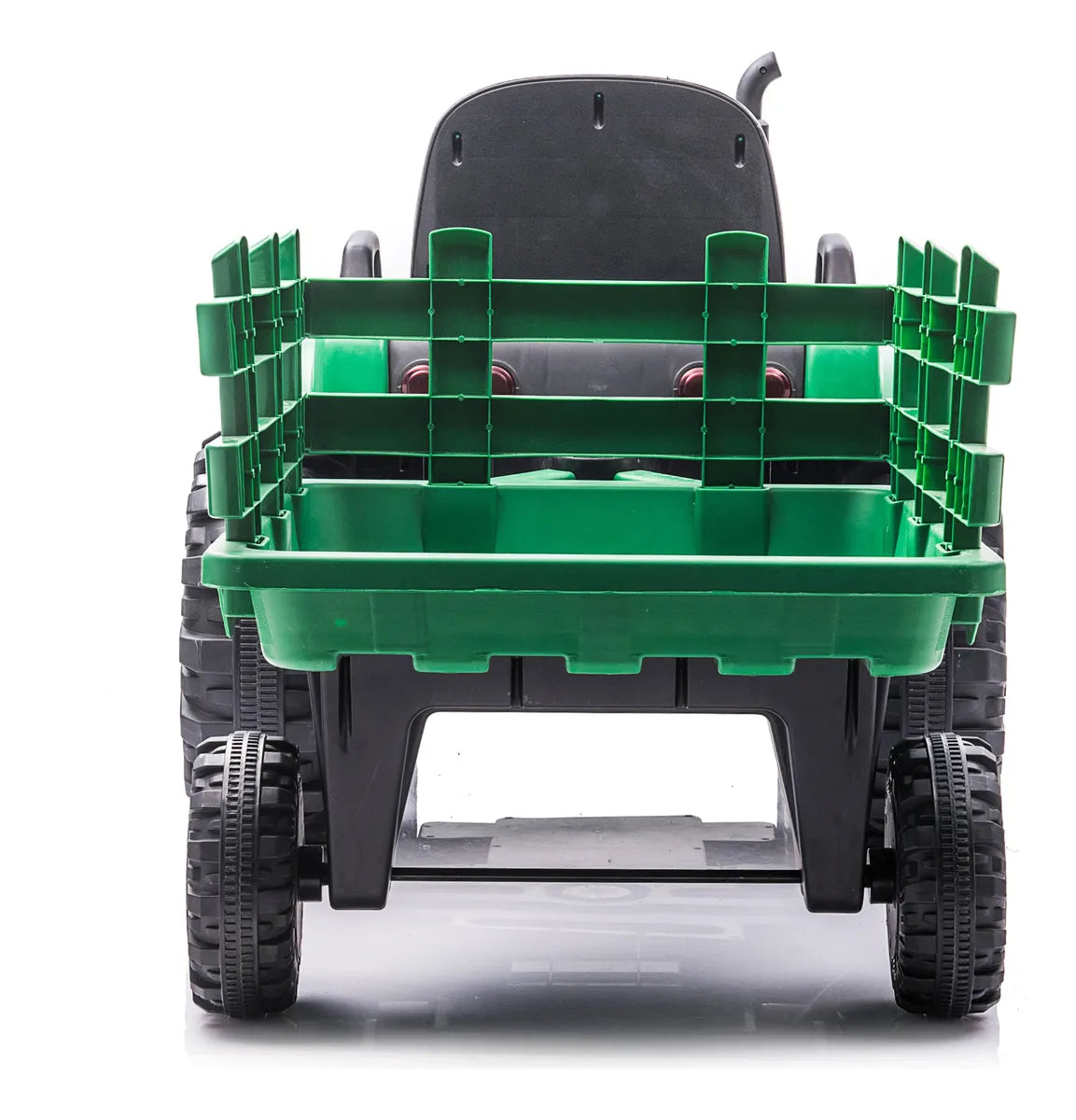 Tractor Con Acoplado A Batería Verde Cn-shj7000a Verde