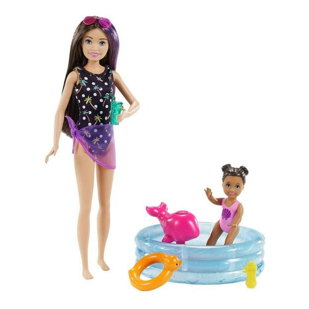 Barbie Muñeca Skipper Niñera Pool Party Grp39 Mattel