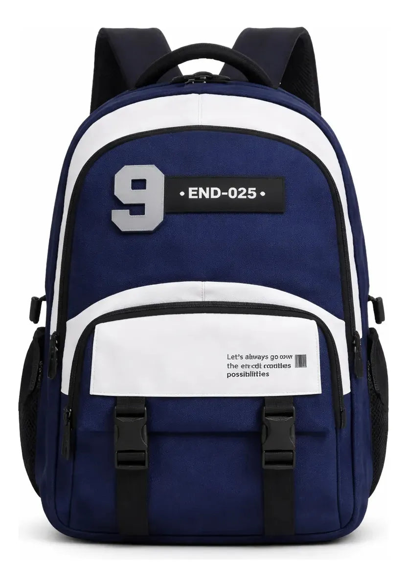 Mochila Escolar Azul Marino 17 Kl1226 Shine Azul Marino