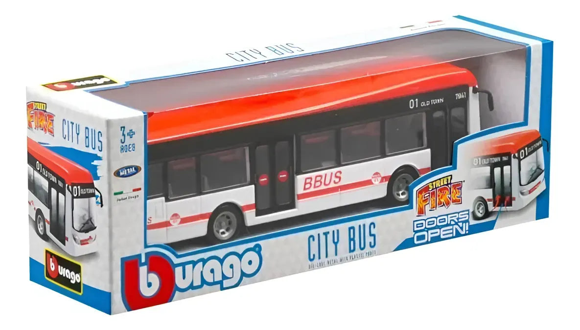 Bburago Toys City Bus Azul/blanco/rojo 18-32102