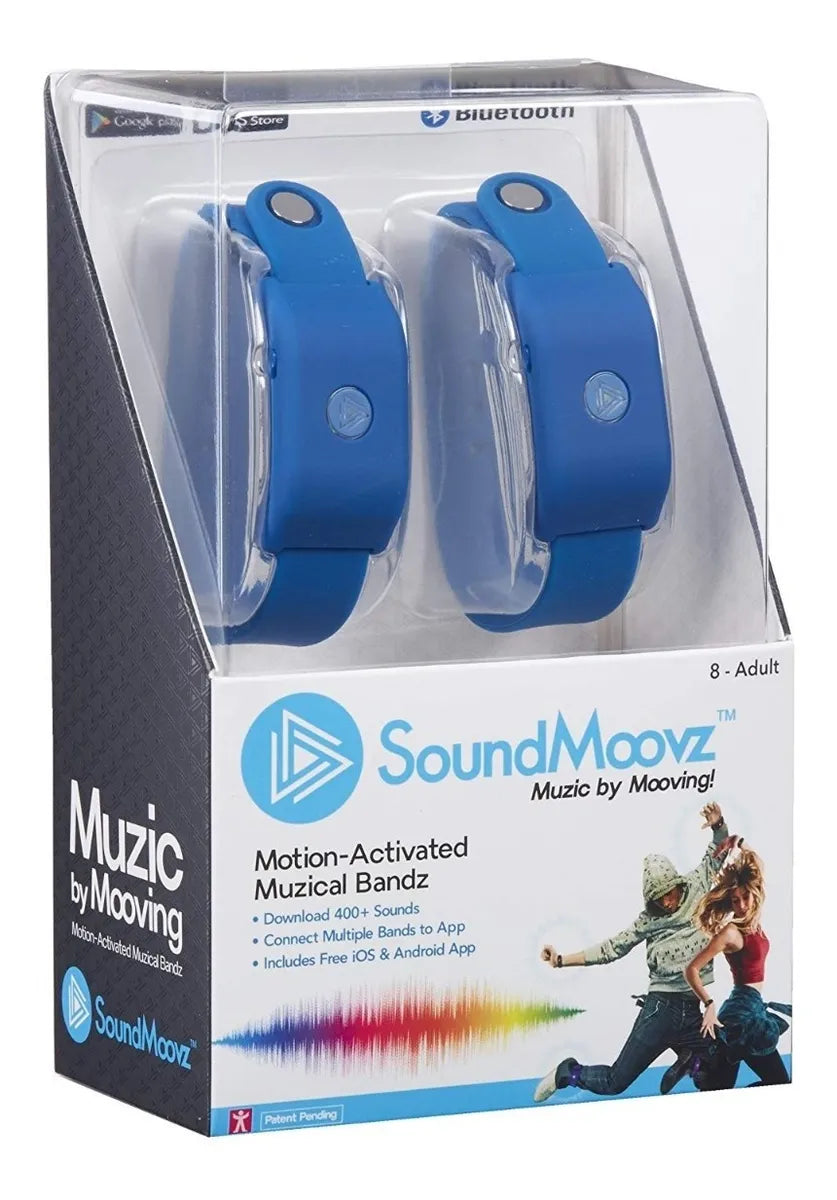 Sound Moovz Color Azul Pulsera Musical Para Bailar 66005