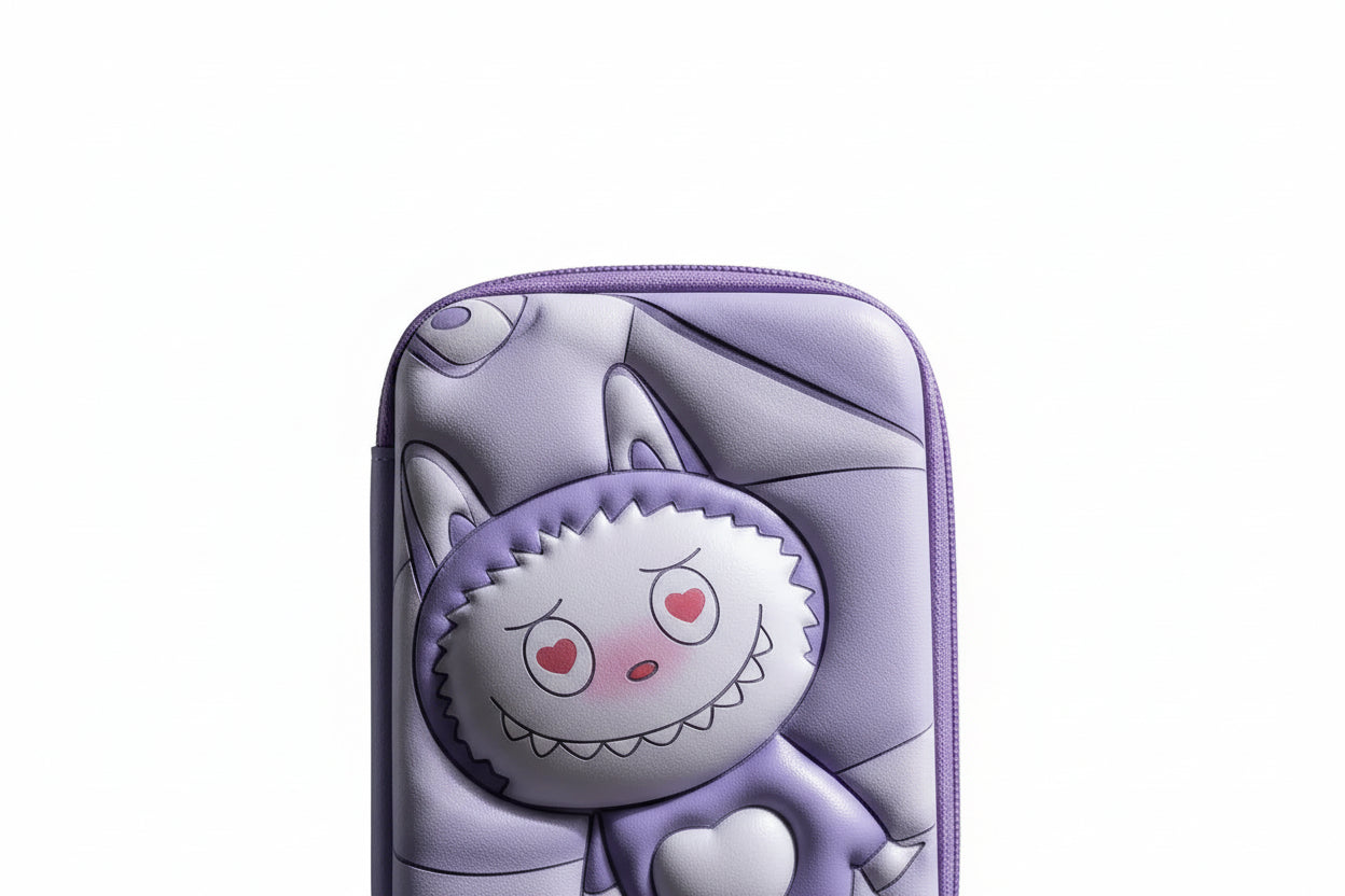 Cartuchera 3d Labubu Violeta Kl1327 Shine Violeta