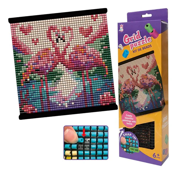 Puzzle Grid Arte En Pixeles Flamencos 2000pzs 3104810 Shine