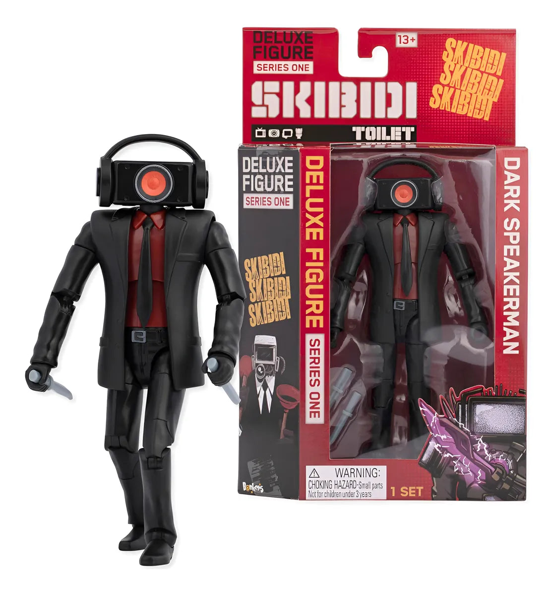 Skibidi Toilet Figura Deluxe 1380 Dark Speakerman 1383