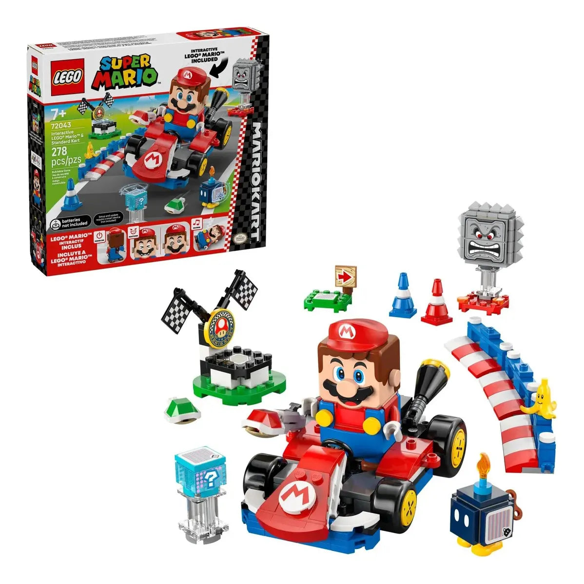 Lego Super Mario Mario Kart Interactivo 72043 278