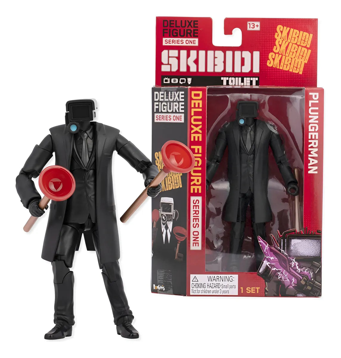 Skibidi Toilet Figura Deluxe 1380 Plungerman 1384