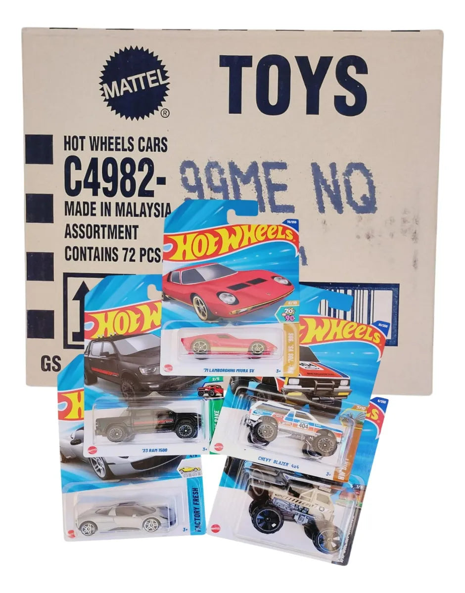 Pack Nuevos Hot Wheels 2025 Vehículos Básicos Surtidos X 72