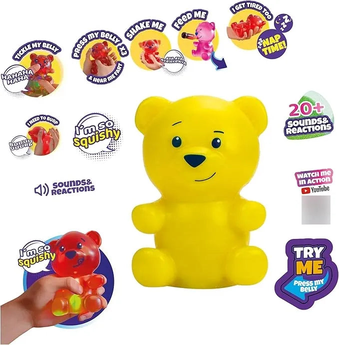 Muñeco Gummymals Oso Amarillo Mascota Interactiva Gum001-y