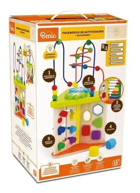 Benic Triángulo Didáctico Con Actividades Y Prono Be13 Shine Multicolor