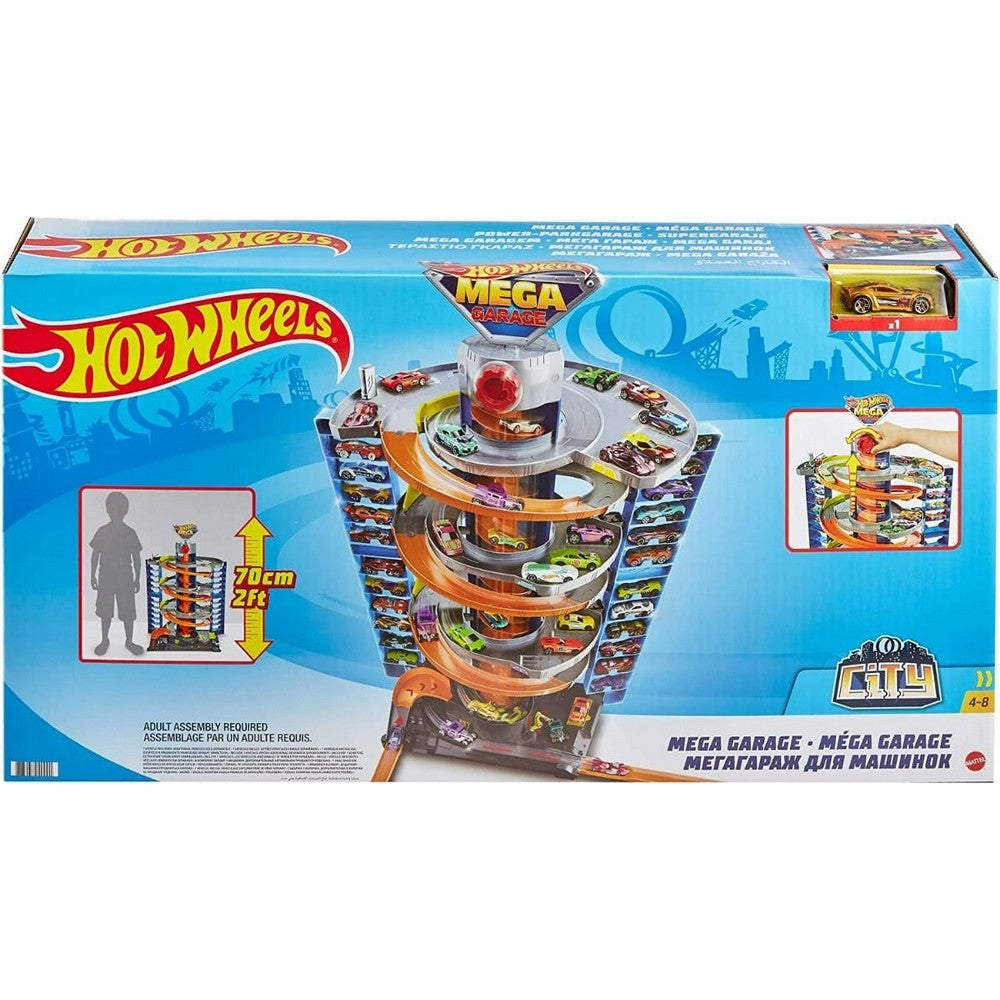 Hot Wheels Pista Mega Garaje Con 1 Auto Gtt95 Mattel