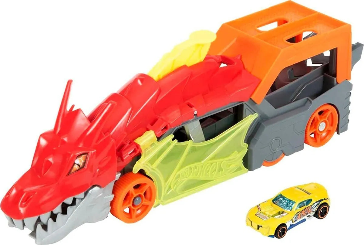 Hot Wheels Camión Transportador Dragón Lanzador Gtk42 Mattel