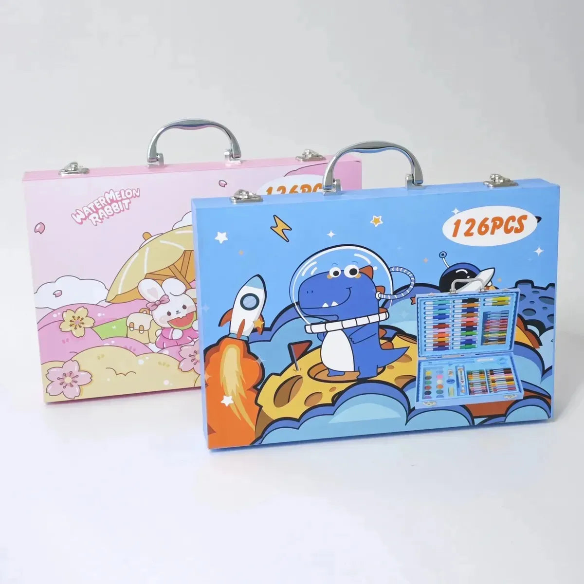 Set De Arte Azul 126 Pzs Kl1031-b Shine