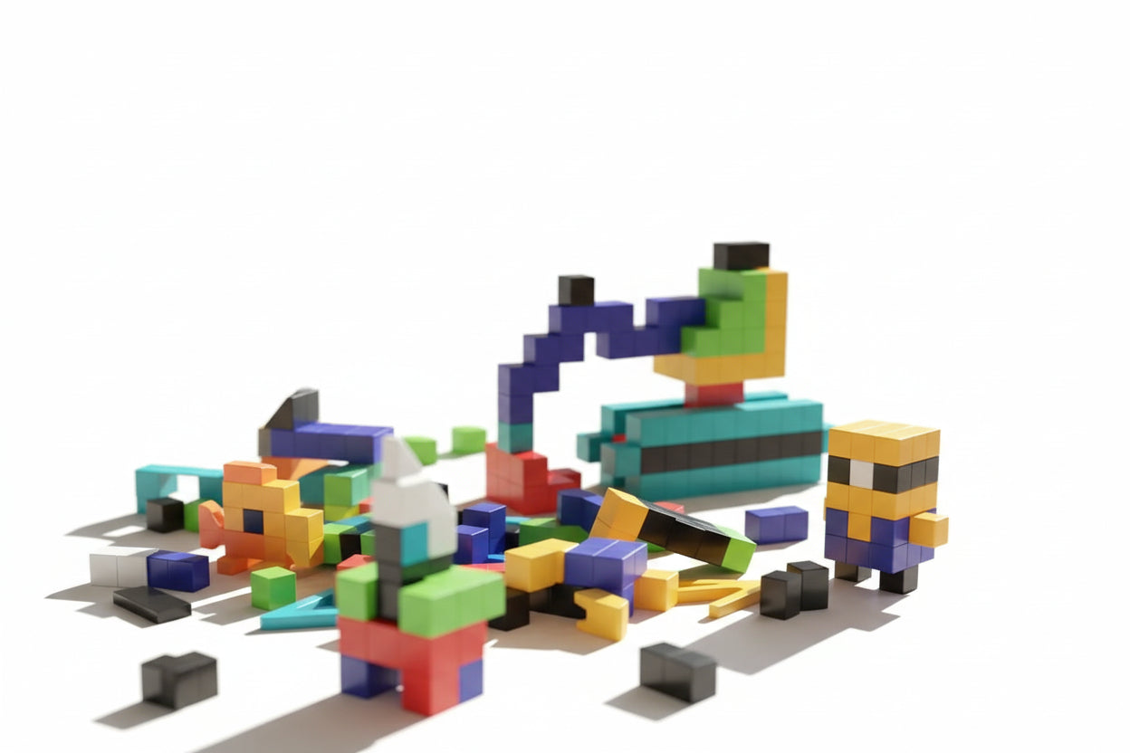 Bloques Cubos Stem Magnéticos Magnetic Blocks Shine 2886644 96