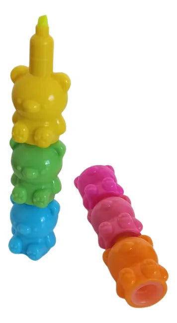 Resaltador 5 Colores Modelo Ositos Sl6604 Kinderland Vs