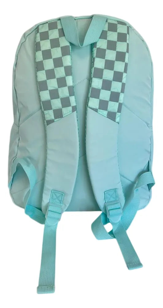 Mochila Espalda Escolar 18p Cuadrille 3d Sl1905v Kinderland Verde Agua