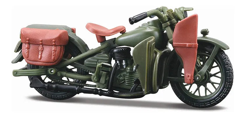 Maisto 1:18 Moto Harley Davidson Duo Década 1940 37301 Verde