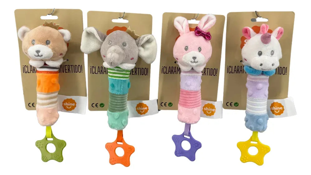 Sonajero Animalitos 18cm Modelos Surtidos T21137 Getco