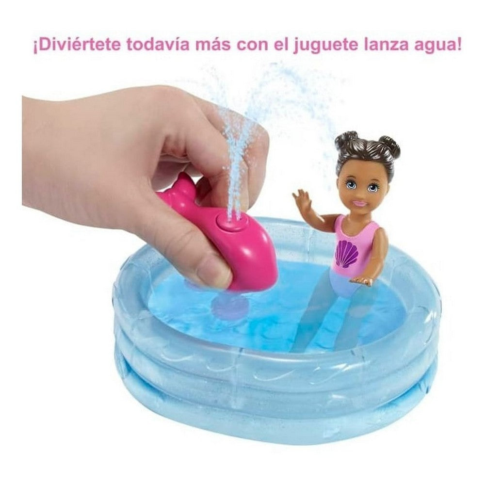Barbie Muñeca Skipper Niñera Pool Party Grp39 Mattel