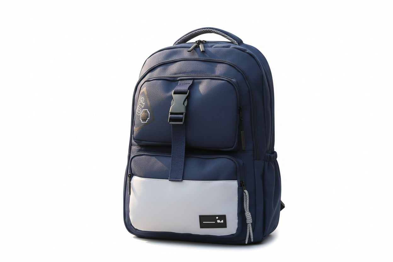 Mochila Escolar Azul 17 Kl1228 Shine Azul