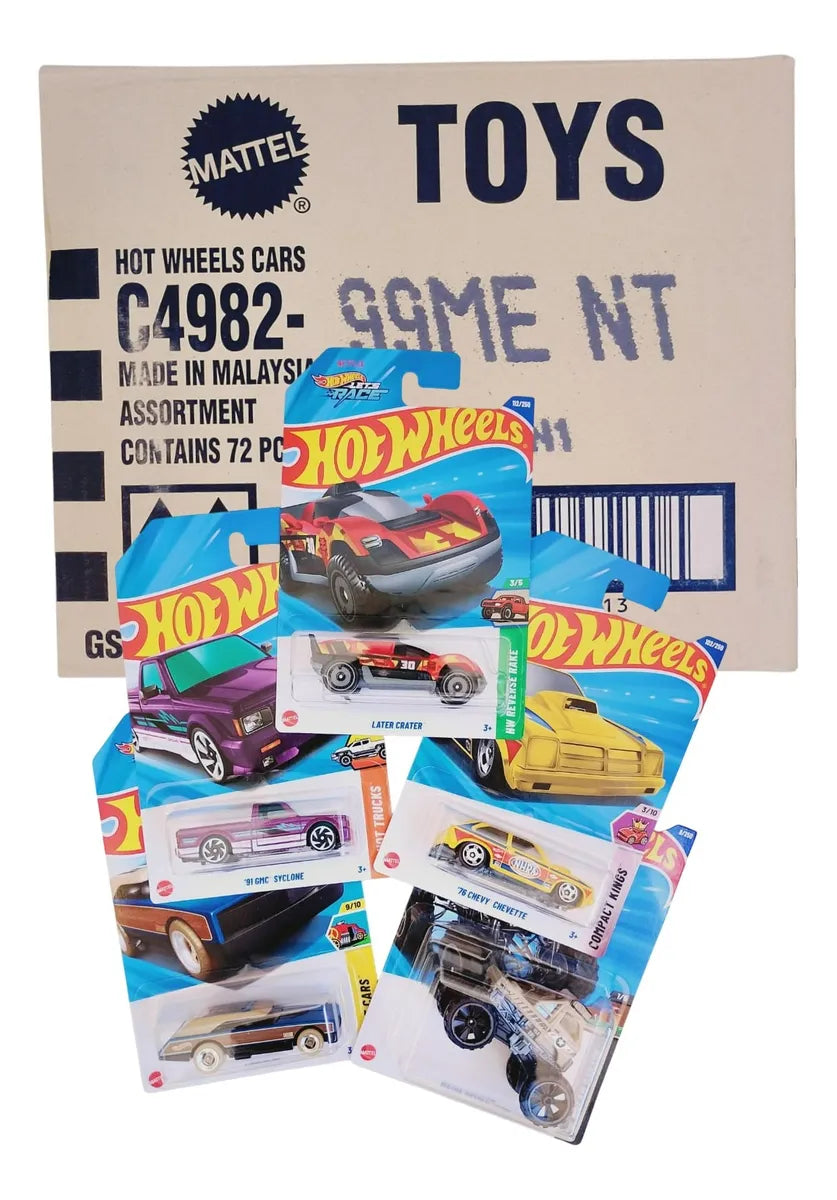 Pack Nuevos Hot Wheels 2025 Vehículos Básicos Surtidos X 72