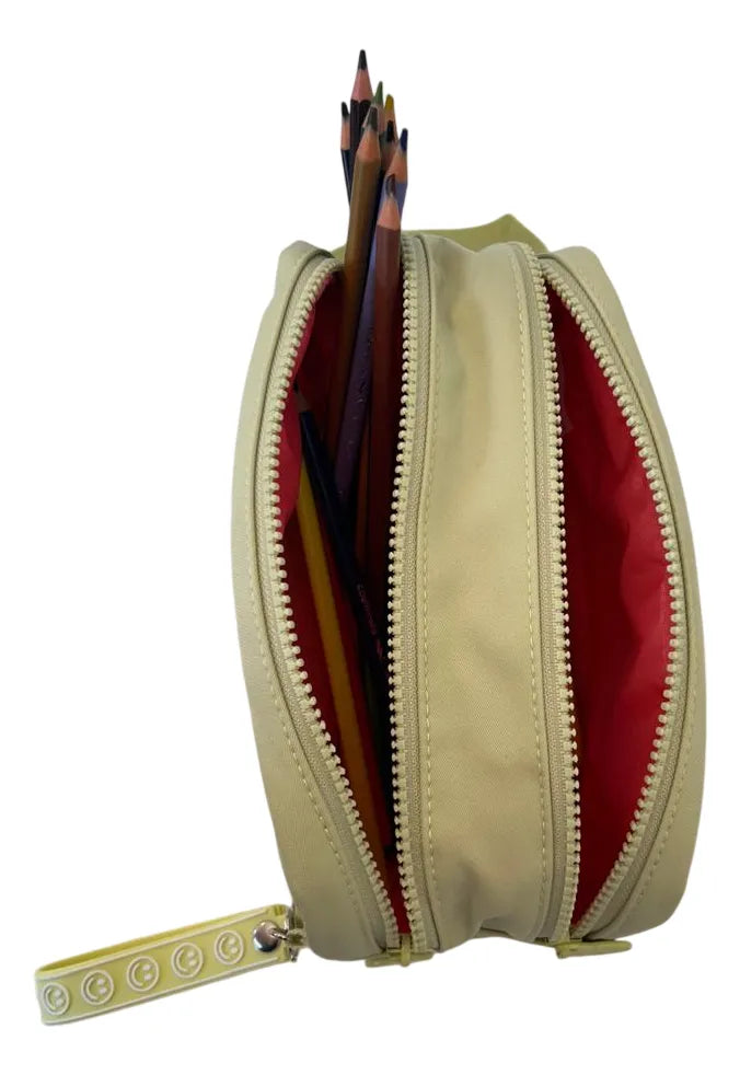 Cartuchera Escolar Doble Cierre Sl2505v Kinderland Verde