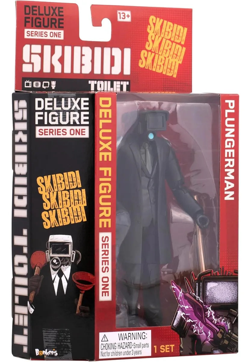 Skibidi Toilet Figura Deluxe 1380 Plungerman 1384