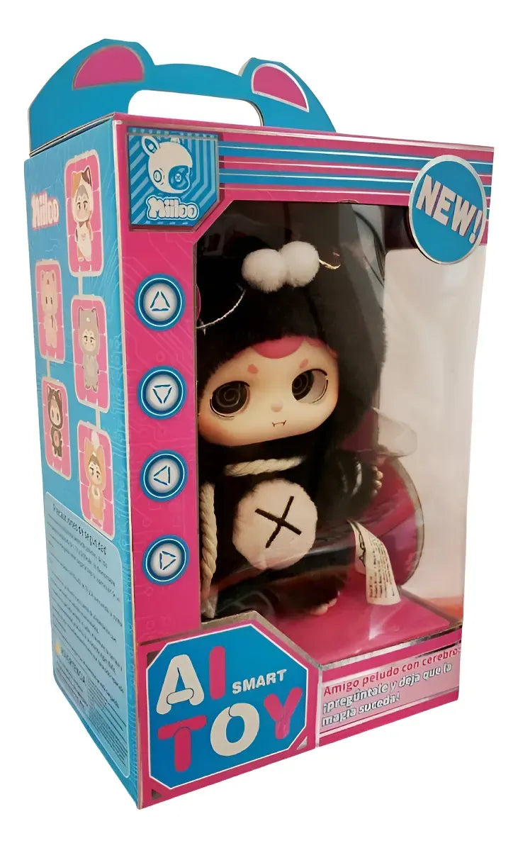 Miiloo Muñeca Peluche Inteligencia Artificial Negro 0042