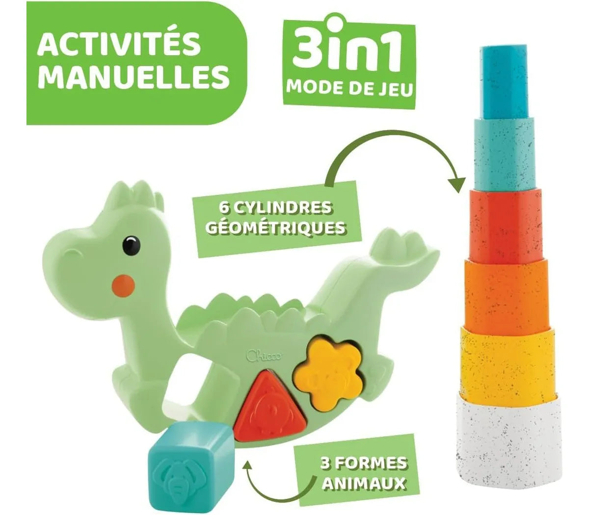 Chicco Rocking Dino Eco 2 En 1 Apilable 104991 104991