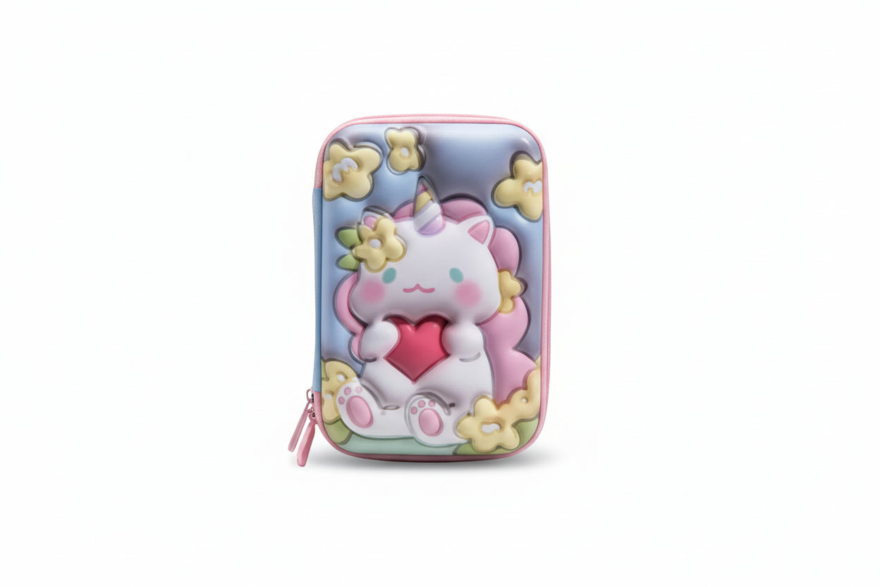 Cartuchera 3d Unicornio Sentado Kl1271 Shine Unicornio