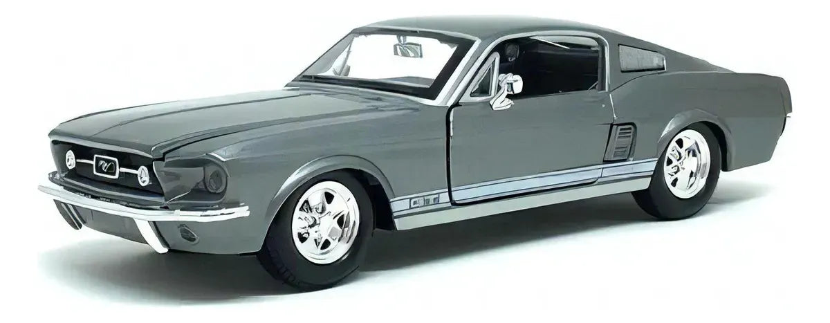 Maisto 1:24 Ford Mustang Gt 1967 Gris Metalizado 31260