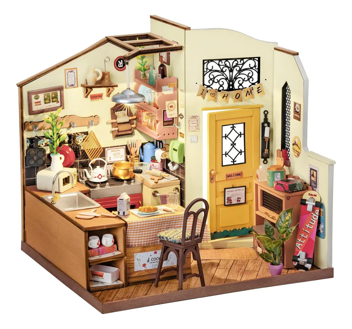 Robotime Puzzle 3d Cocina Hogareña Dg159 Rolife