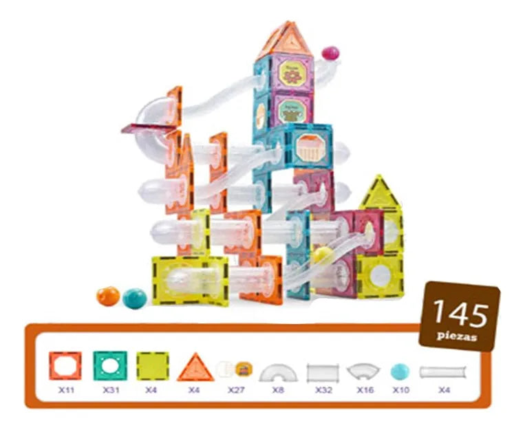 Bloques Construcción Magnéticos Magnetic Tiles Shine 2414002 145