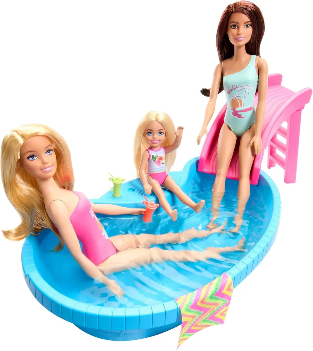 Barbie Muñeca Con Piscina Hrj74 Mattel
