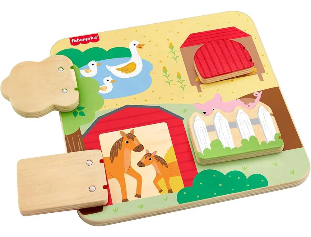 Fisher-price Tablero Animalitos De Madera Jcy33