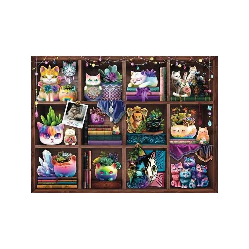 Ravensburger Puzzle 500 Pzs Cubby Cats Succulents 12000874