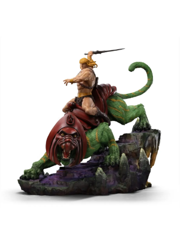 Figura Scale 1/10 He-man Battle Cat Motu 96823 Iron Studios