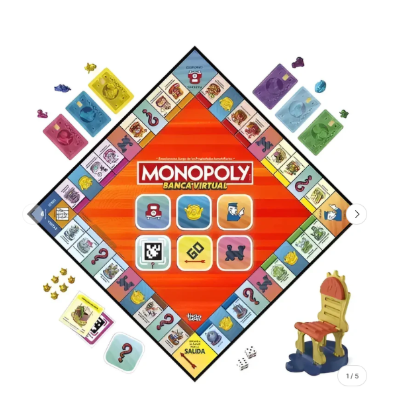 Hasbro Juego de Mesa Monopoly App Banking G14245732