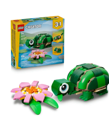 Lego Creator 3 En 1: Tortuga Con Flor De Nenúfar 31377 124 Tortuga