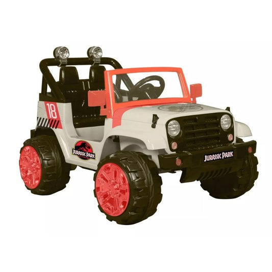 Auto A Batería Jeep Jurassic World 4x4 20150 Color Blanco