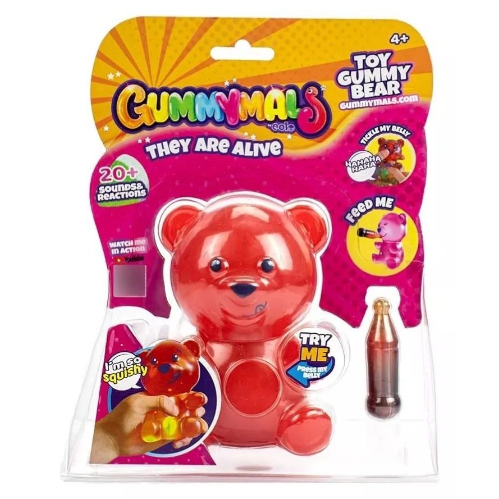 Muñeco Gummymals Oso Rojo Mascota Interactiva Gum001-r