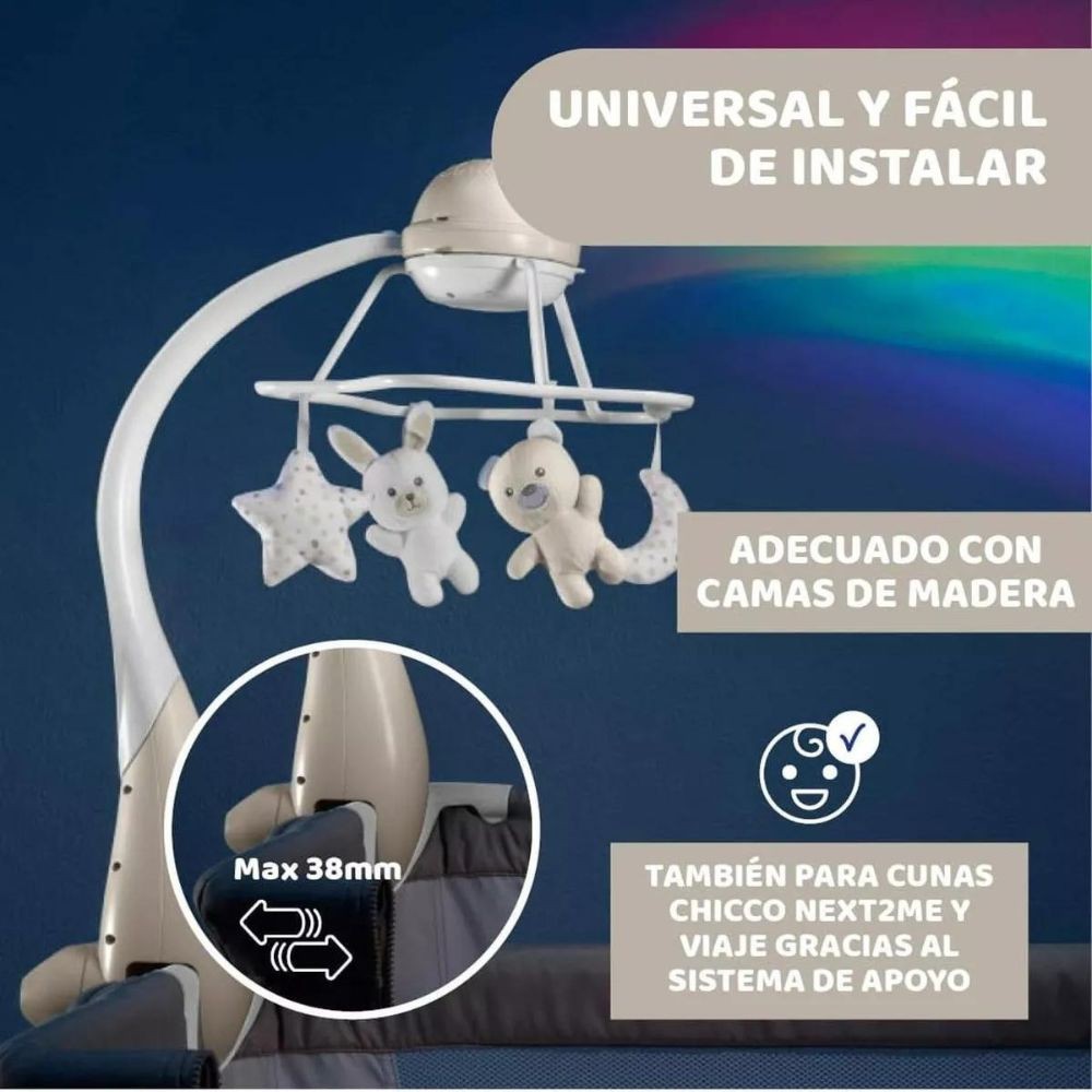 Chicco First Dreams Movil Rainbow Cot Beige 0m+ 110410
