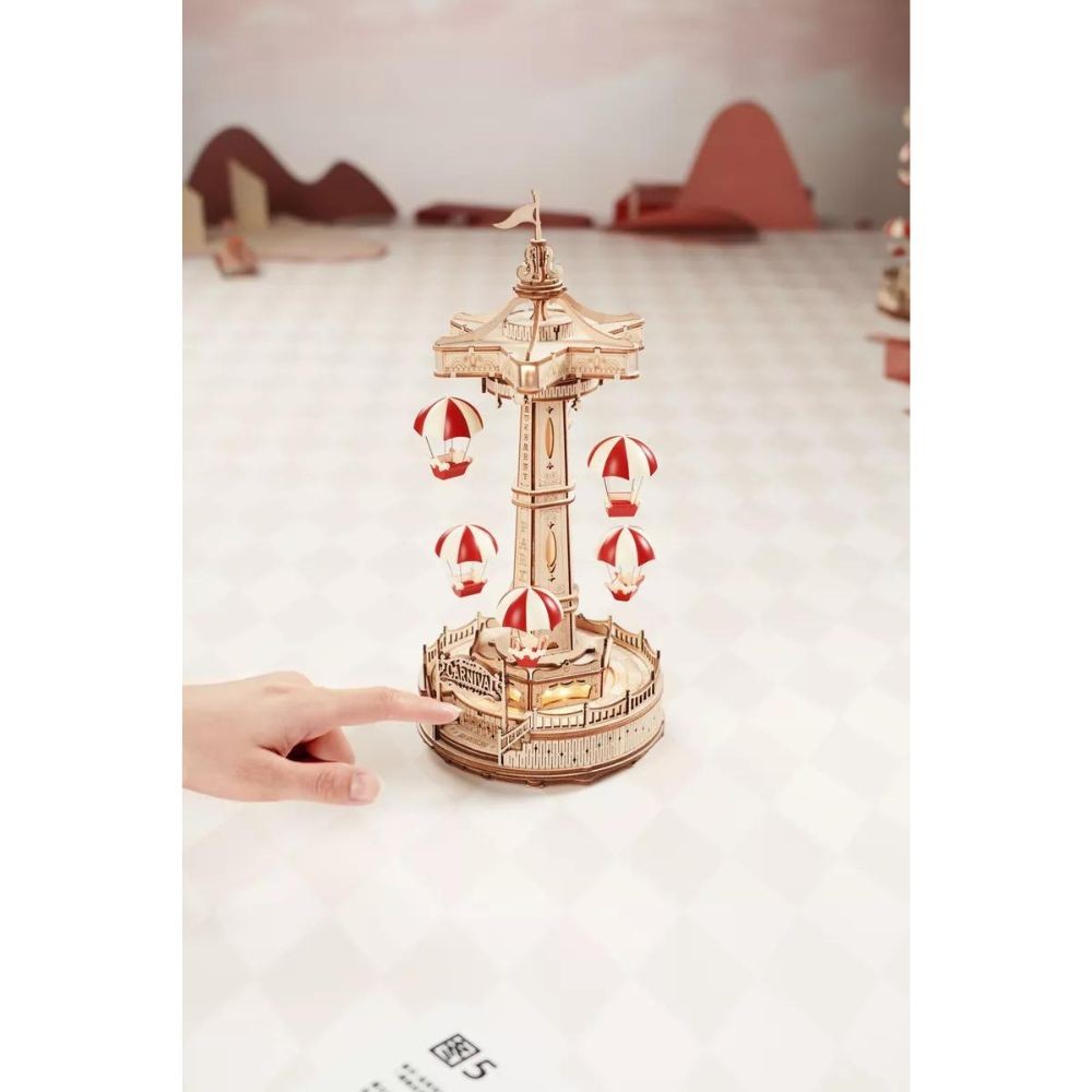 Robotime Puzzle 3d Torre De Paracaídas Ea01 Rokr