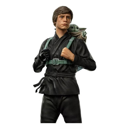 Luke Skywalker Y Grogu Entrenando, Ver. Figura De Acción Con Forma De Estatua, Libro De Boba Fett, Escala 1/10, Iron Studios De Iron Studios