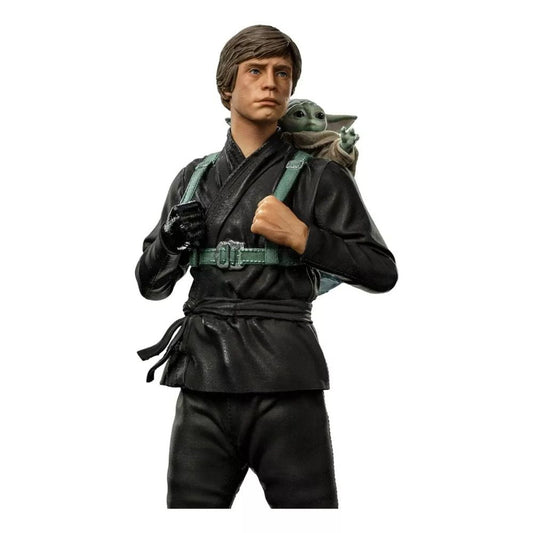 Luke Skywalker Y Grogu Entrenando, Ver. Figura De Acción Con Forma De Estatua, Libro De Boba Fett, Escala 1/10, Iron Studios De Iron Studios