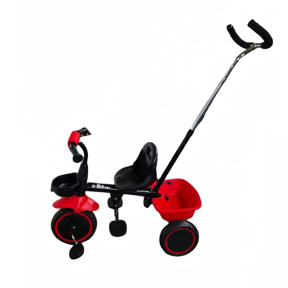 Triciclo Con Manija Jy-t03 Negro Y Rojo